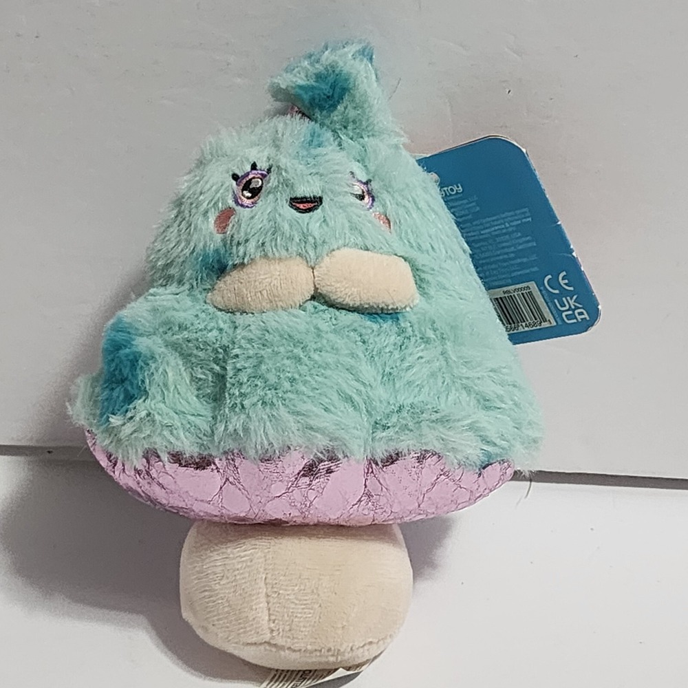 Russ Kellytoy Living on the Veg LUELLA Blue Purple Shiny Mushroom Plush 6.5" New